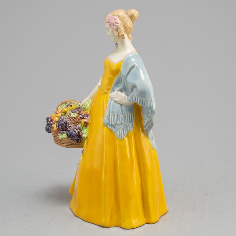 JOHANNA MEIER-MICHEL, a ceramic figurine from Wiener Kunstkeramische Werkstätte Busch & Ludescher, Austria, 1910's.