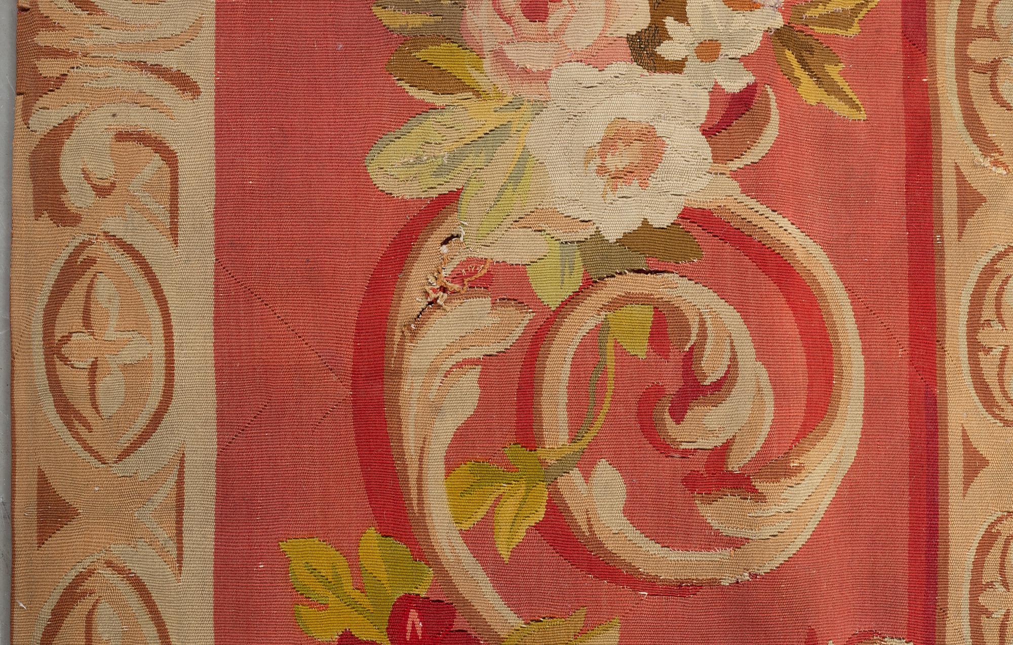 A carpet, tapestry weave, ca 625 x 431,5 cm, Aubusson the middle of the 19th century - around 1900, France.