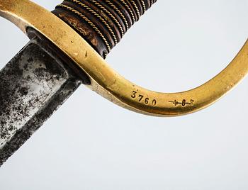 A french sabre, 19th century.