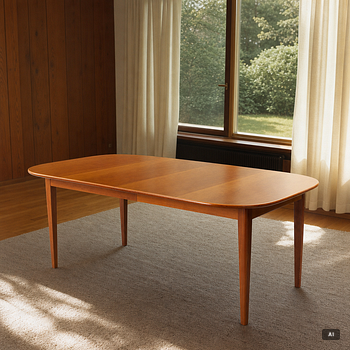 Josef Frank, dining table model 947, Svenskt Tenn, after 1985.