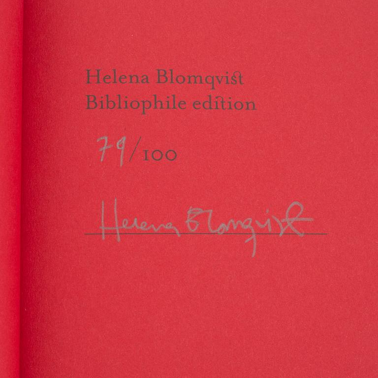 Helena Blomqvist, bibliophile edition with book and pigment print, "First Women on the Moon".