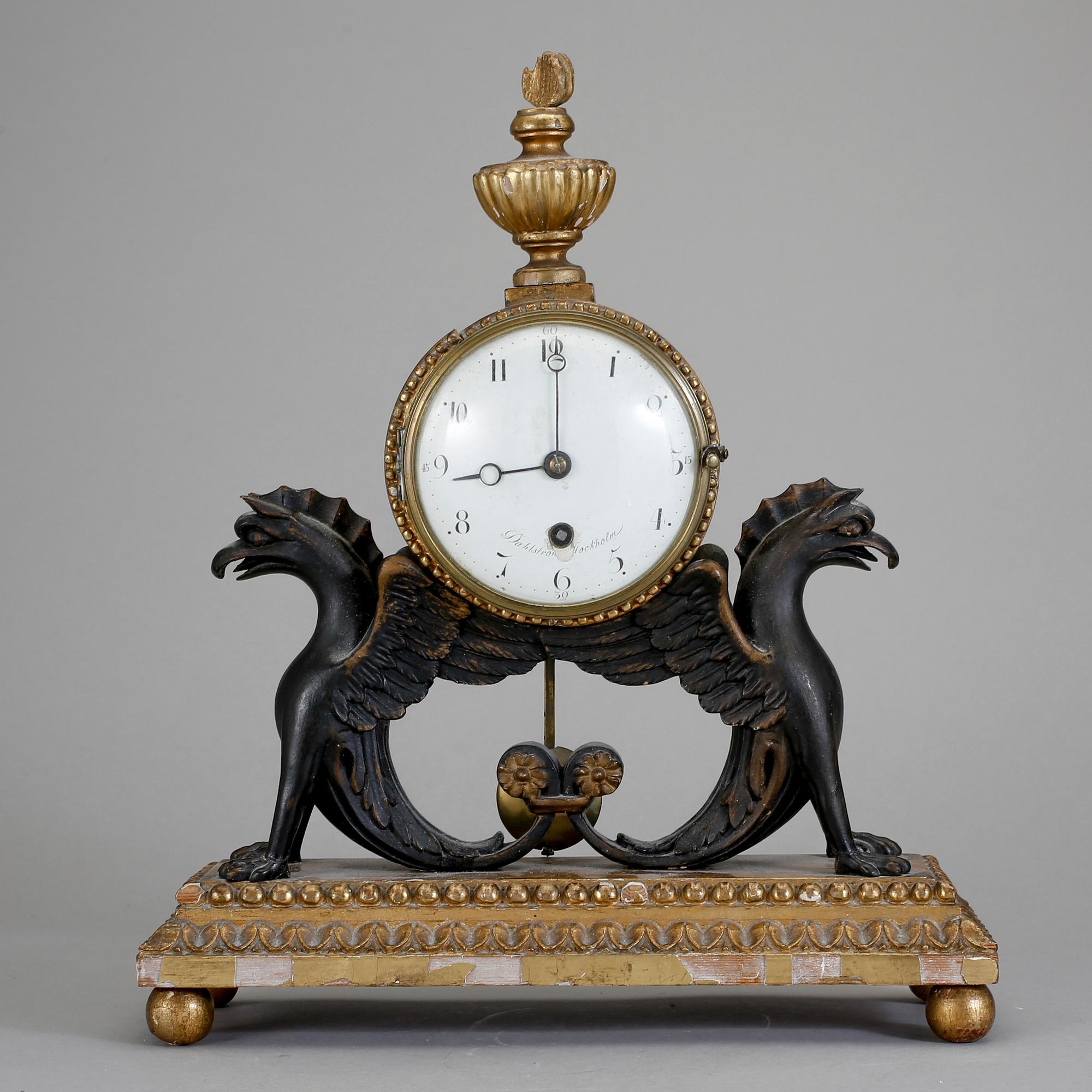 BORDSUR, empire. Urtavlan märkt Dahlström Stockholm (Israel D, verksam 1792-1829).