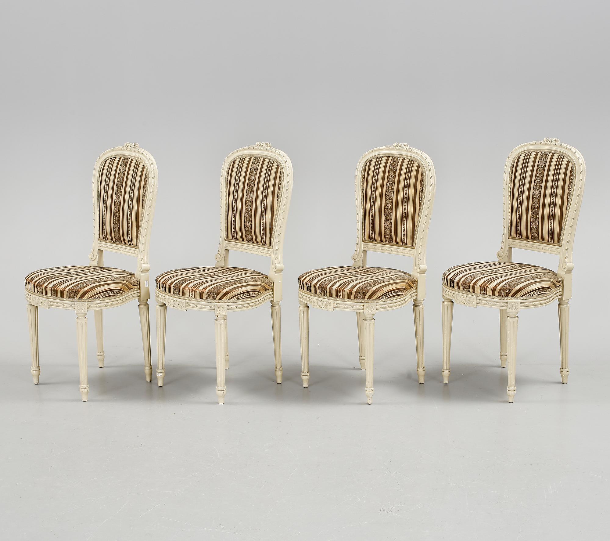 SALONGSGRUPP, 8 delar, gustaviansk stil, 1900-tal.