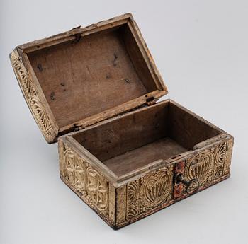 SKRIN, målat trä, 1700-talets första hälft.