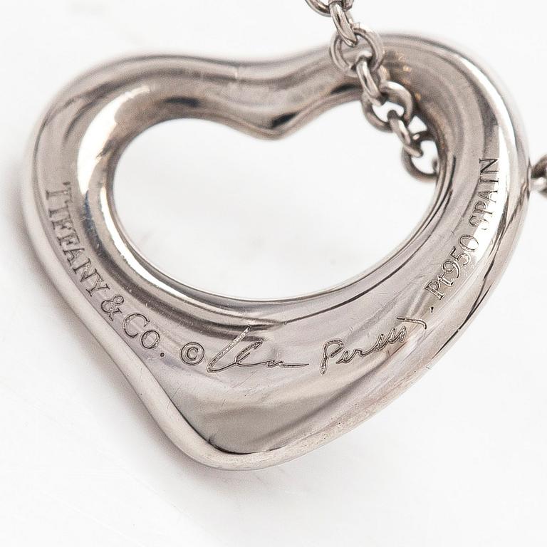 Tiffany & Co, Elsa Peretti, halsband, "Open Heart", platina och diamanter.