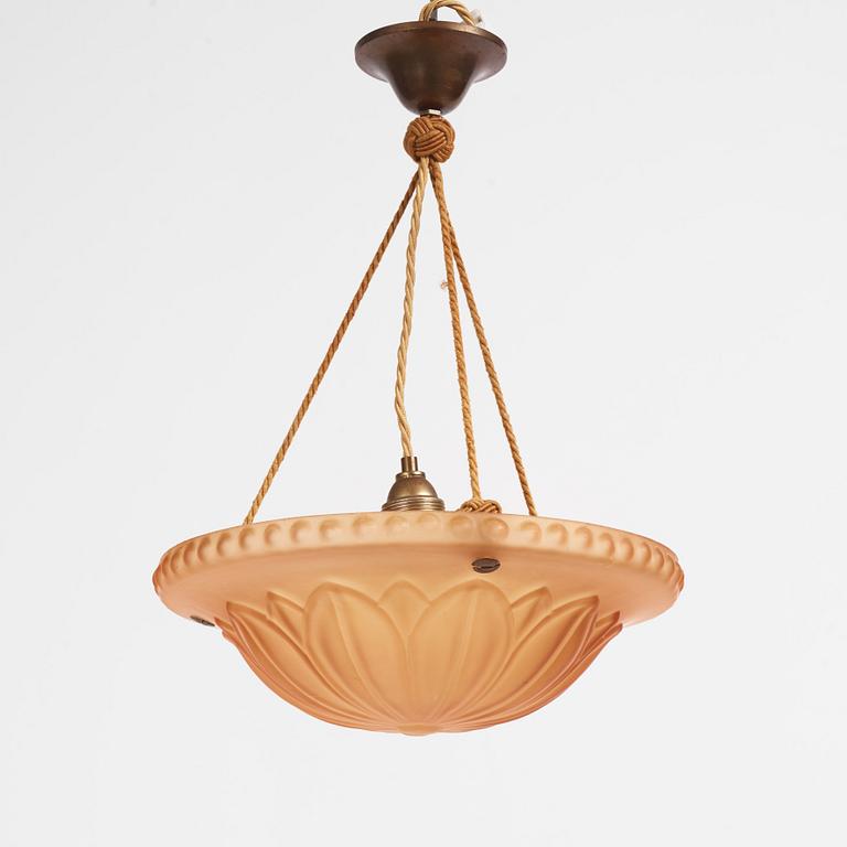 Harald Notini, a ceiling lamp model "10073", Arvid Böhlmarks Lampfabrik, 1920s.