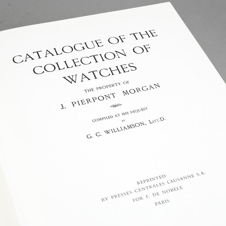 KATALOG. JP Morgan Collection, of Watches, förord författat 1912.