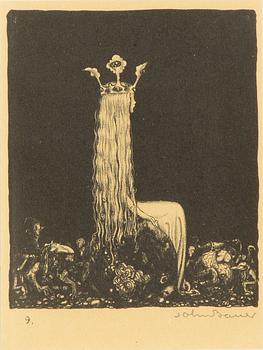 John Bauer, "Prinsessan och småtrollen".