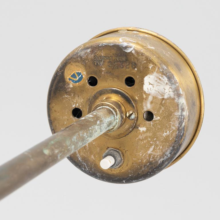 A model 2326 brass floor lamp by Josef Frank for Firma Svenskt Tenn.