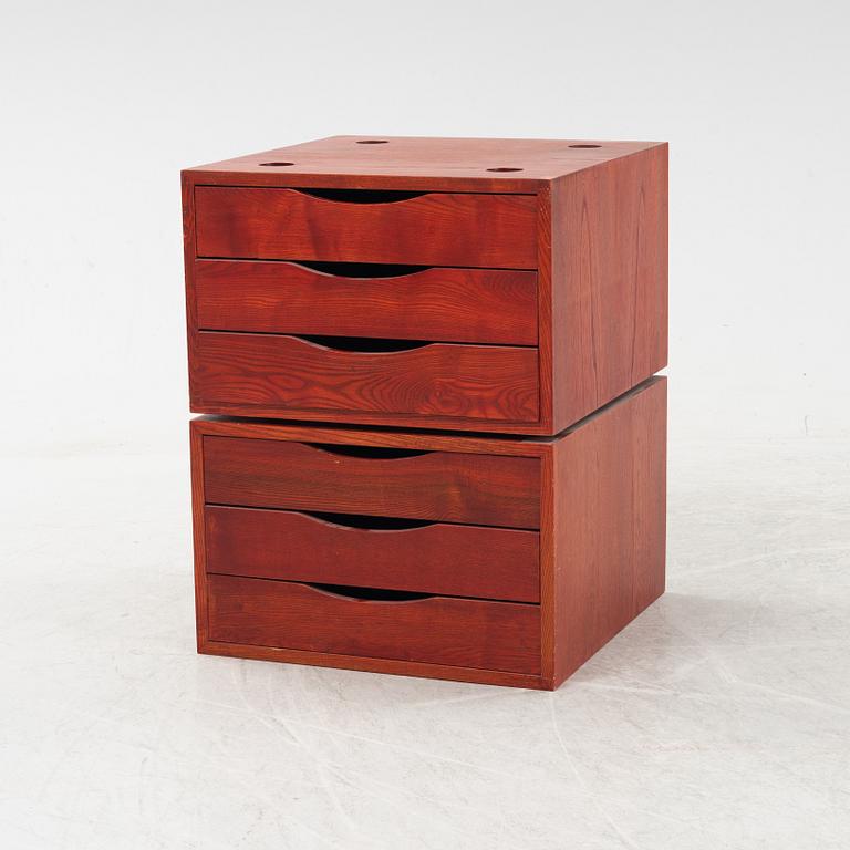 Jan Bocan, lådmoduler, ett par. 1970-tal.