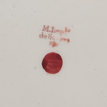 TALLRIKAR, 16 st, porslin.Sévrès, Paris, 1804-09, med Axel von Fersens monogram.