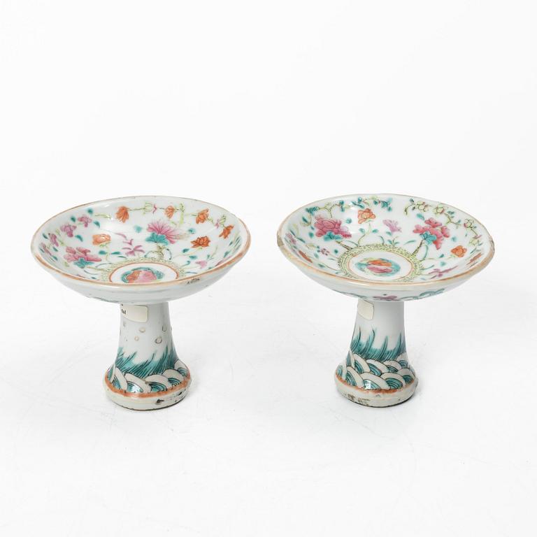 Stemcups, ett par, Kina, Qingdynastin, 1800-tal.
