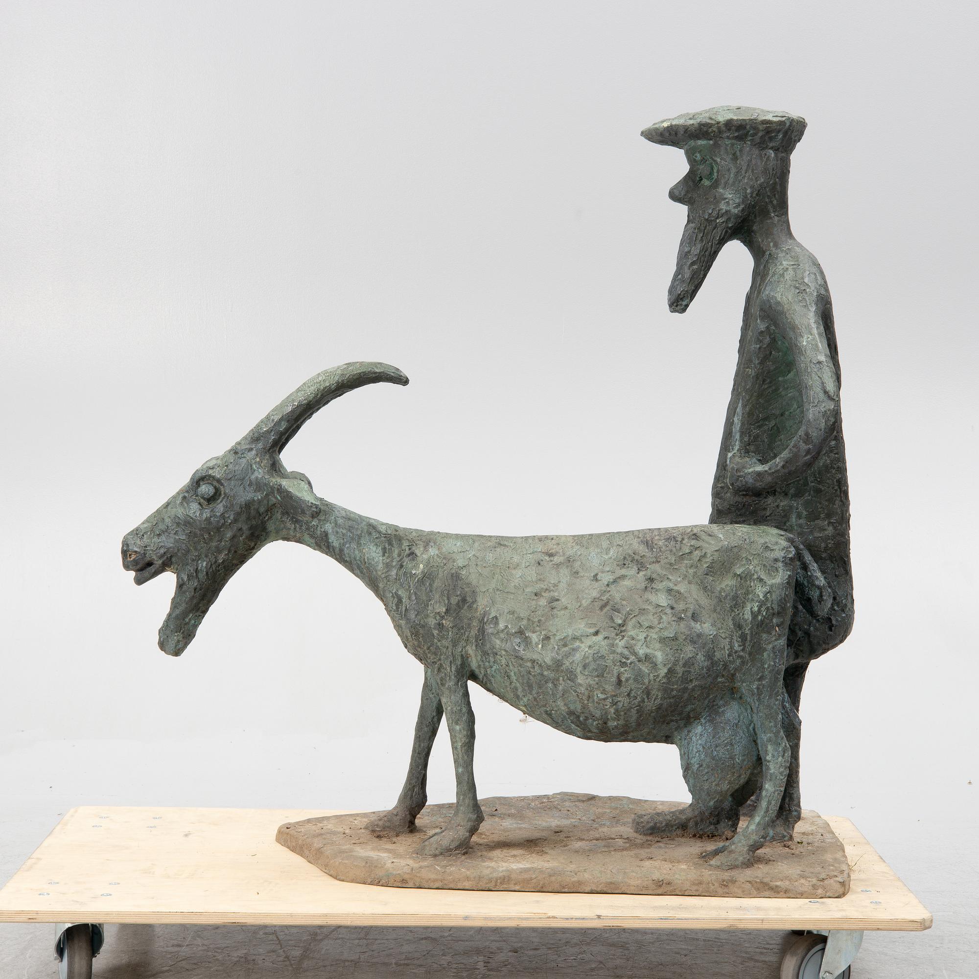 Allan Runefelt, 'Gubben med geten (The Old Man with the Goat)'.