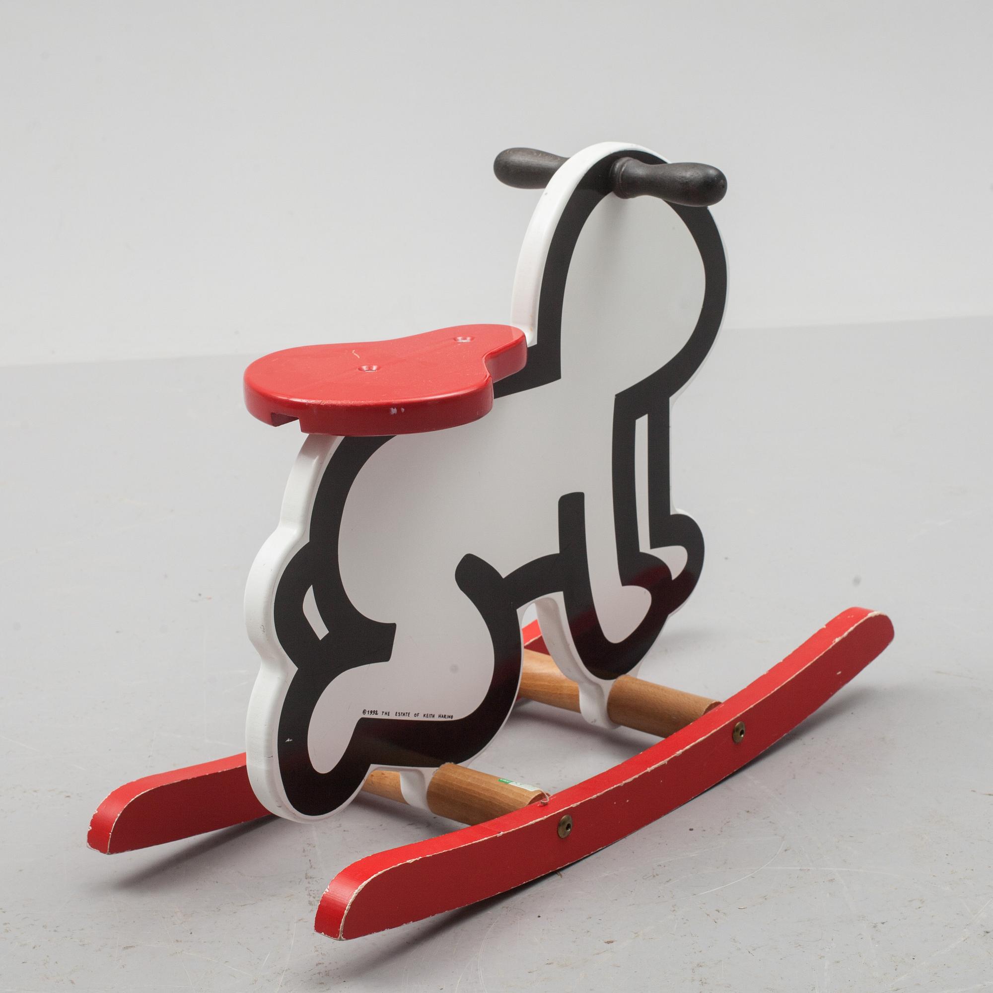 GUNGHÄST/"ROCKER", Keith Haring, Vilac, Frankrike. 1992.