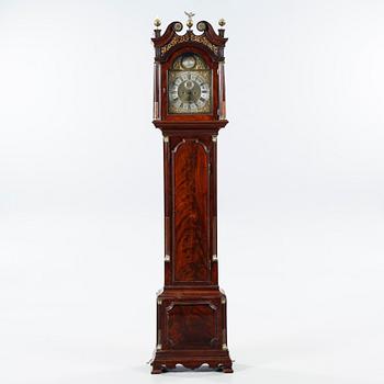 A 18th century grandfather clock.