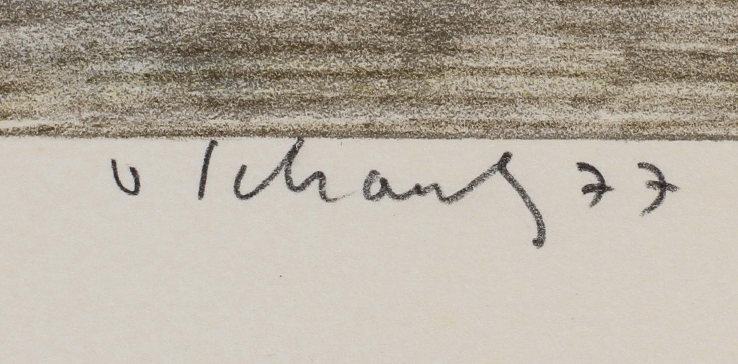 PHILIP VON SCHANTZ, färglitografi, sign, dat 77 o numr 45/125.