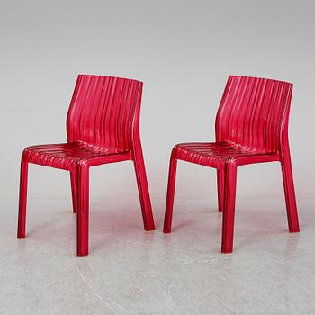 PATRICIA URQUIOLA, 8 'Frilly'  chairs, Kartell, designed 2008.