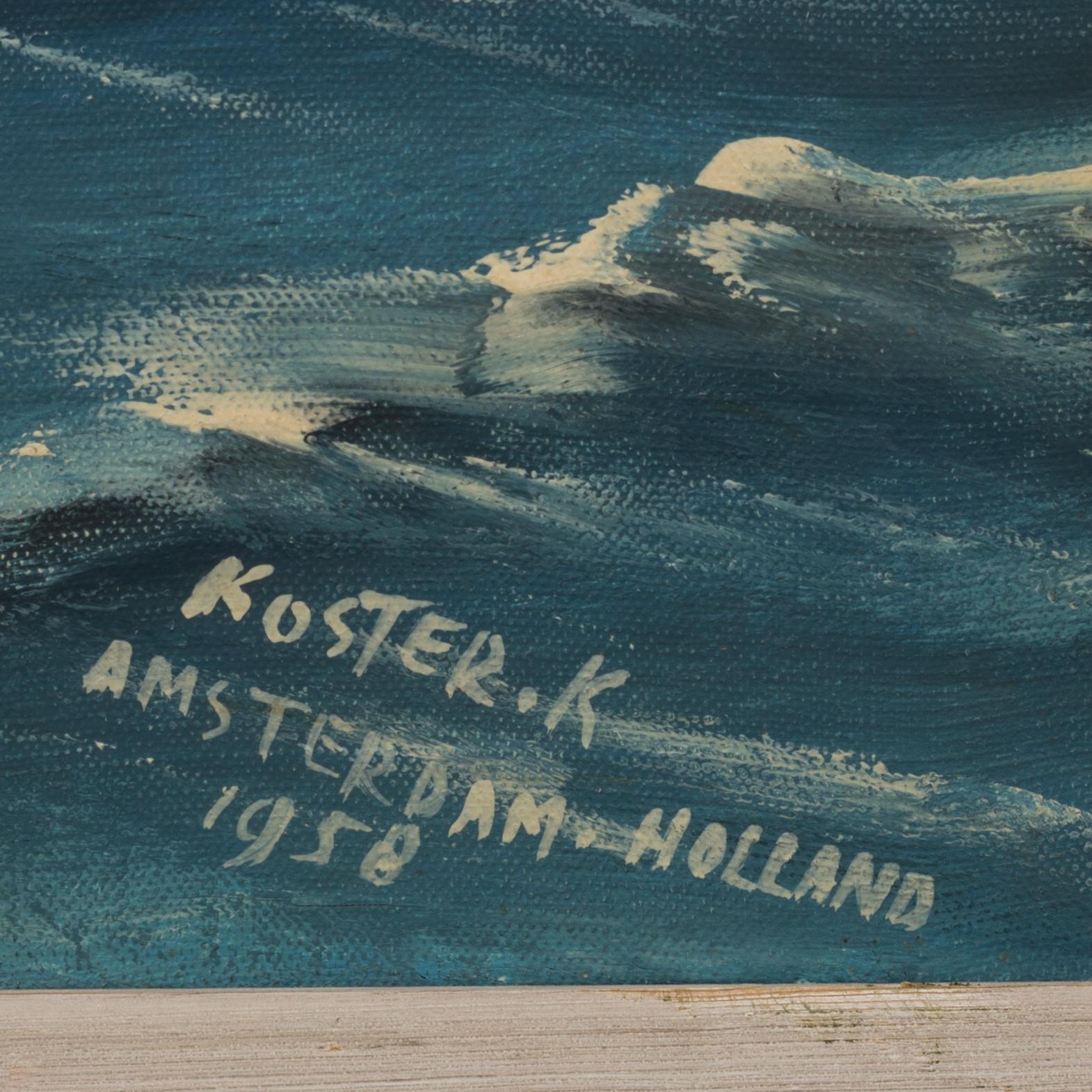 KLAAS KOSTER, signed painting.
