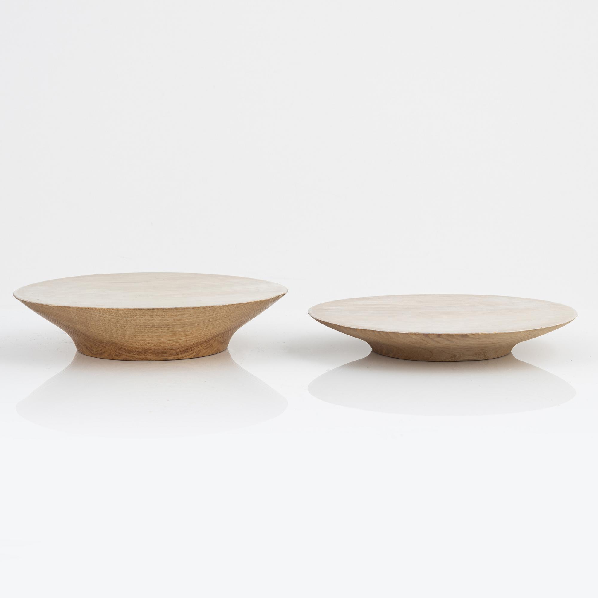 Magnus Ek, serveringsfat, 4 st, för Oaxen Krog, 2020.