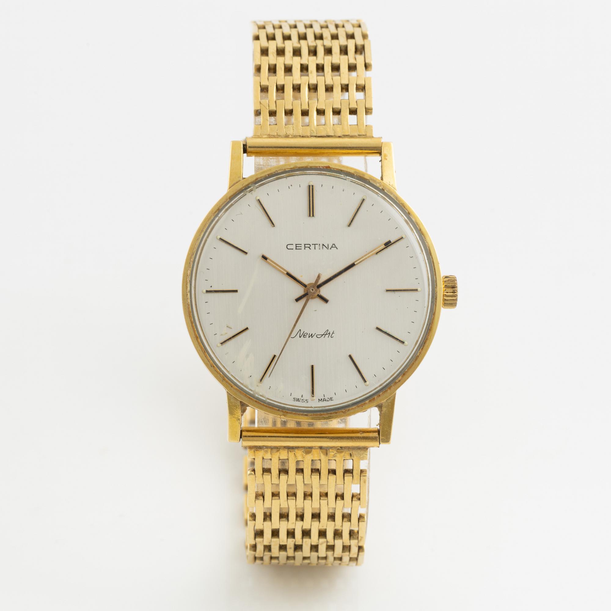 Certina, New Art, wristwatch, 34 mm.