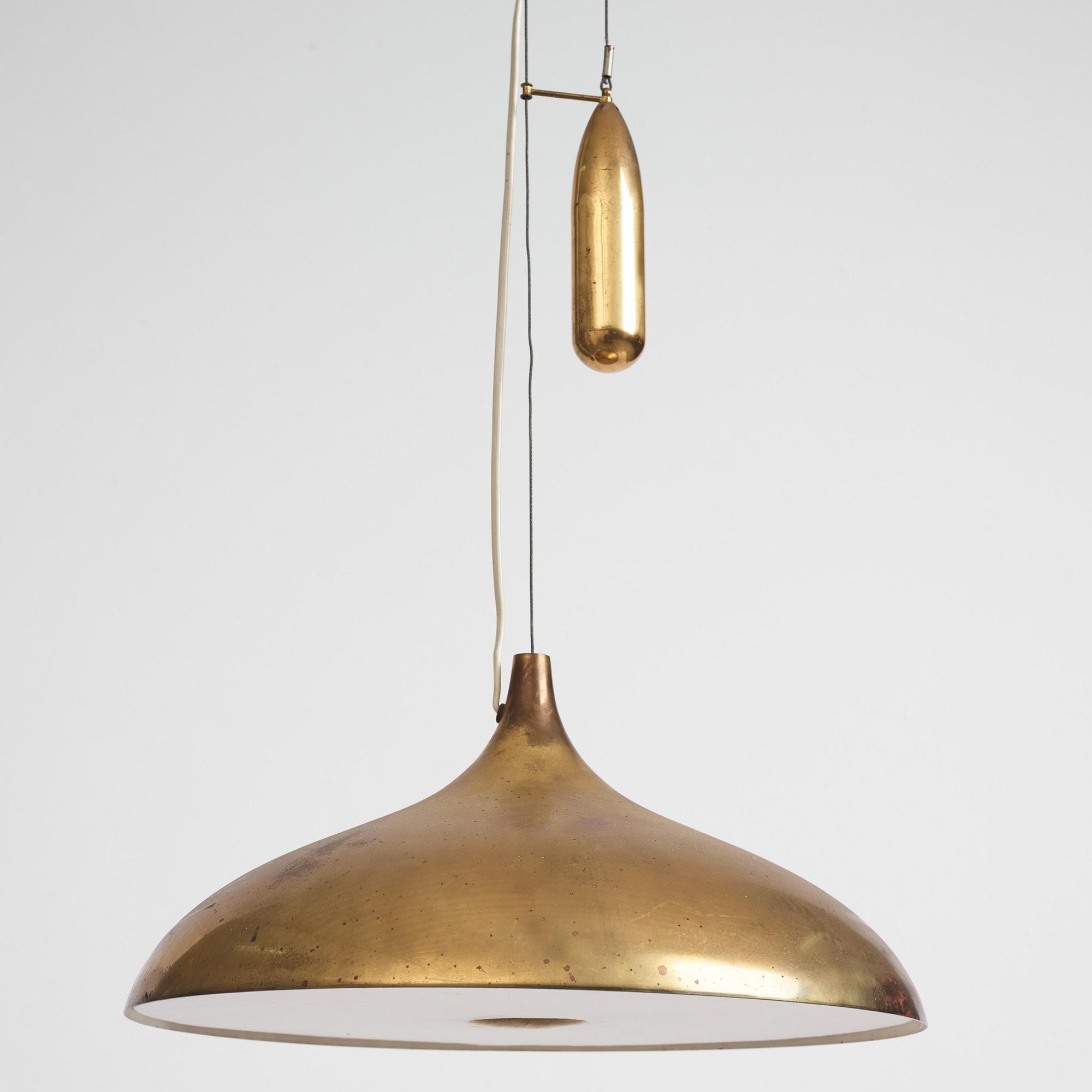 Bröderna Malmströms Metallvarufabrik, taklampa, modell "1576", Malmö, 1950-tal.