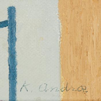 KERSTIN ANDRAE, olja på duk, signerad.