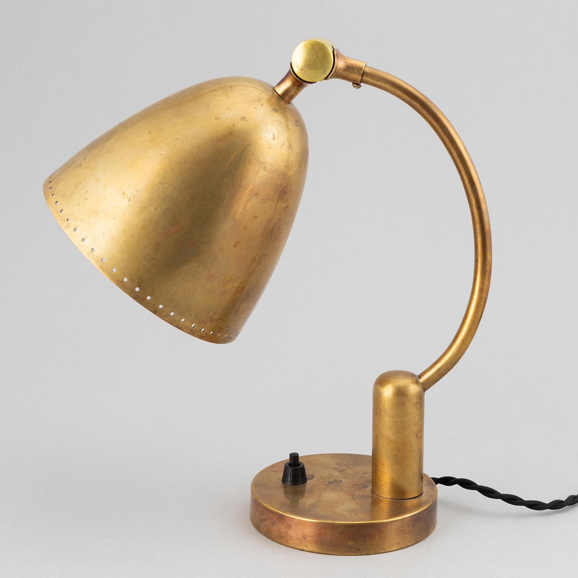 A mid 20th Century brass table light.