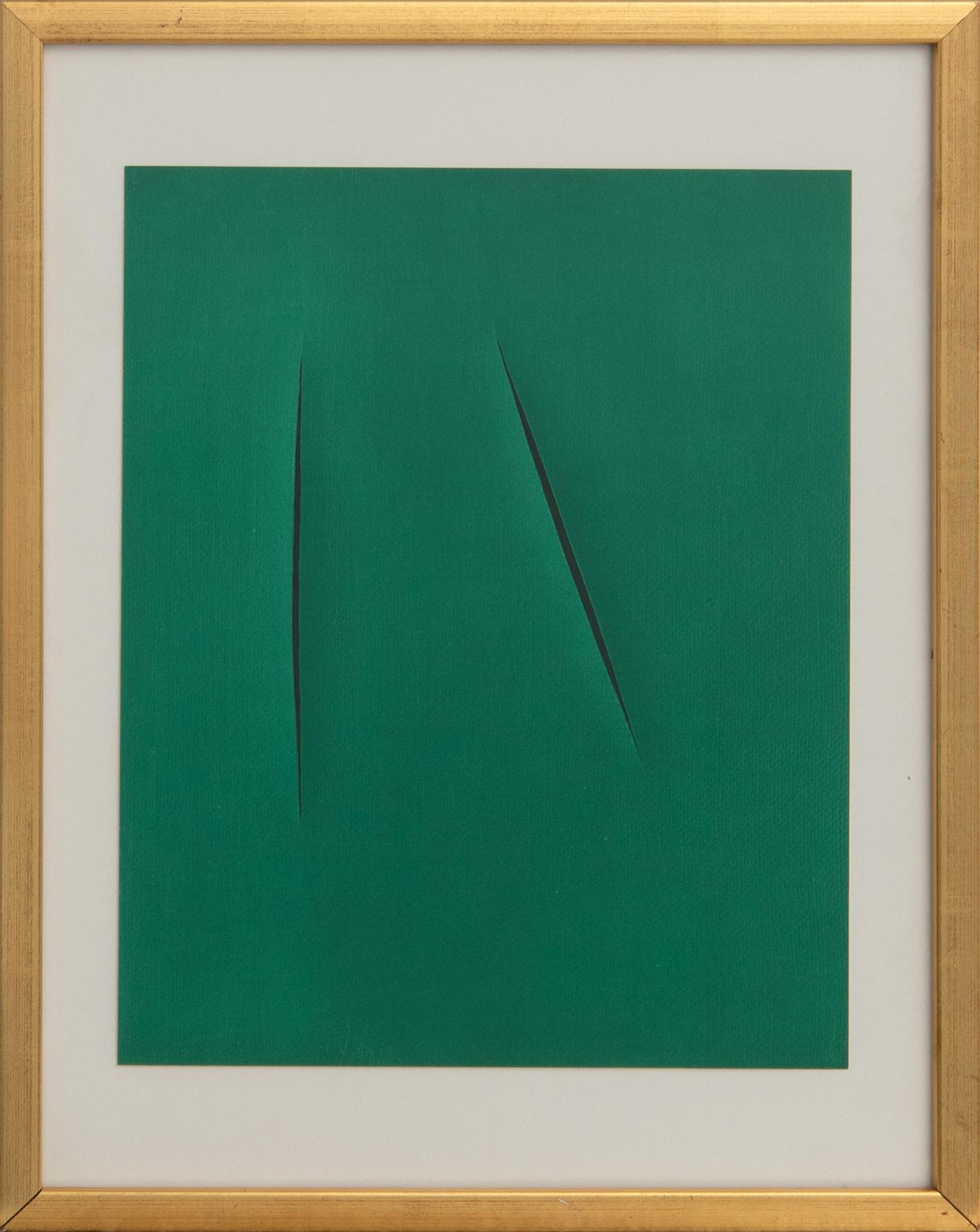 Lucio Fontana, Concetto Spaziale ur XX:e siècle nr 12 1959.