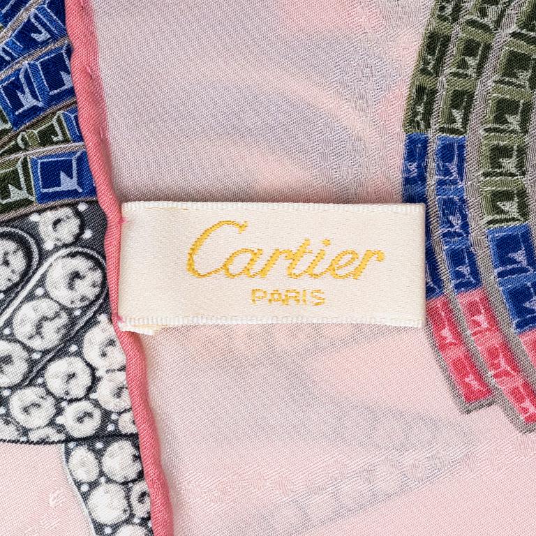 Cartier, scarf, "Flamingos and Diamonds".