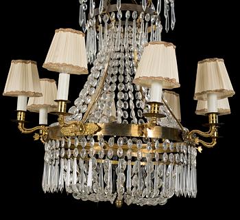 A 19th century chandelier.