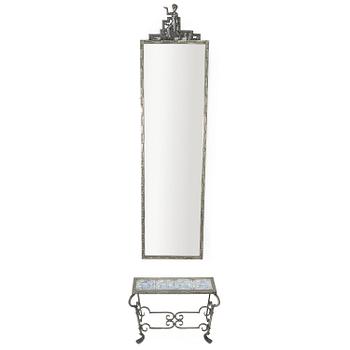 Emil Cedercreutz, spegel samt konsolbord, Taidetakomo Antti Hakkarainen 1930-tal.