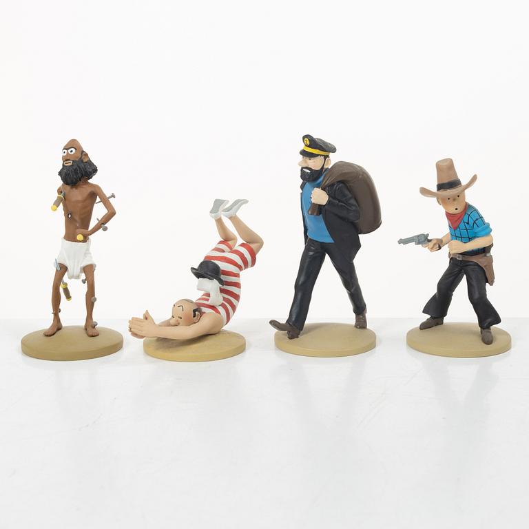 Tintin, samlarfigurer, 26 delar, Hervé Moulins Art, 2011-2015.
