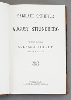 BÖCKER, 25 delar, August Strindberg, Albert Bonniers Förlag, Stockholm, 1913 och framåt.