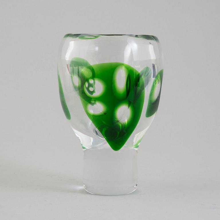 VICKE LINDSTRAND, a 1950/60s Kosta glass vase.