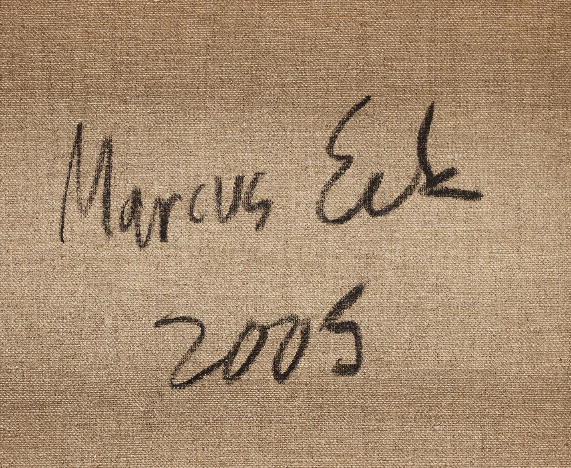 Marcus Eek, oil on canvas, signed Marcus Eek and dated 2005 on verso.