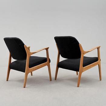 FÅTÖLJER, ett par, "Domus", Inge Andersson för Bröderna Andersson, 1960-tal.