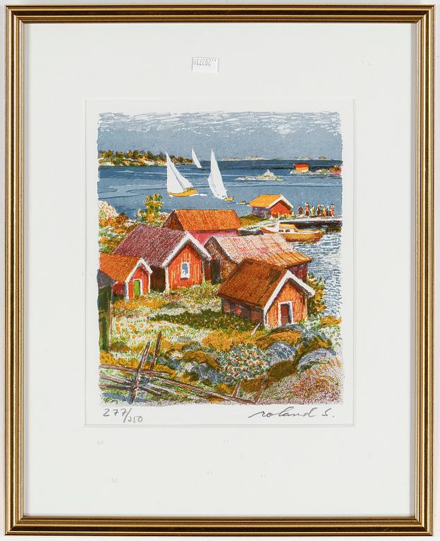 ROLAND SVENSSON, färglitografi, signerad och numrerad 277/350.