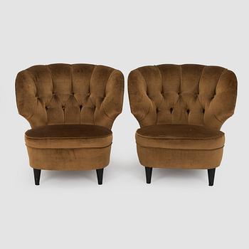 Fåtöljer, ett par, 1950-tal.