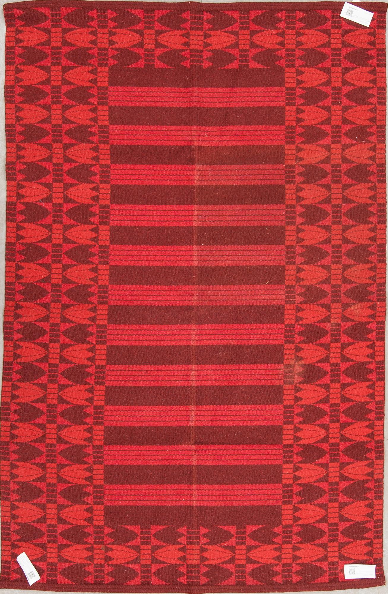 MATTA, rölakan, dubbelsidig, 1900-talets mitt, ca 200 x 128 cm.