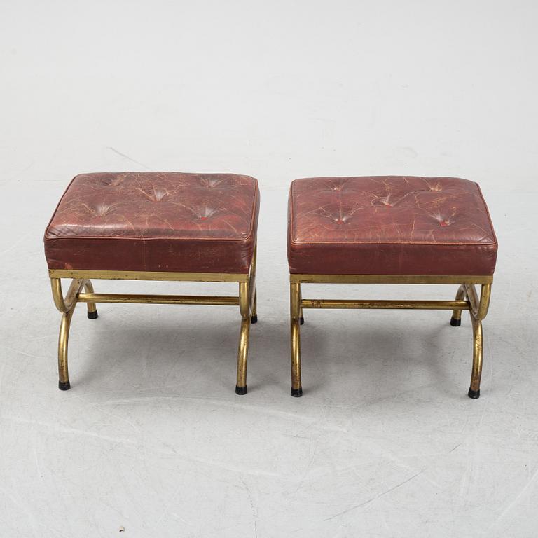 A pair of late 20th century stools.