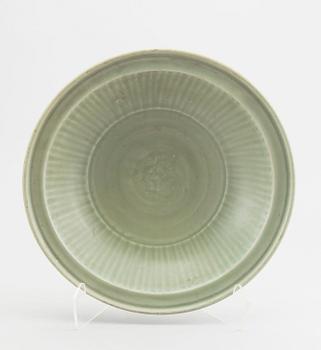 A celadon dish, Ming dynasty (1368-1644).