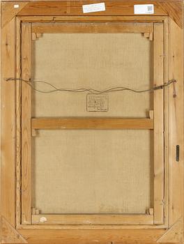 AUGUST HAGBORG, olja på duk, signerad.