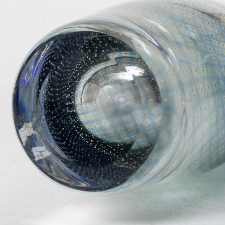 Sven Palmqvist, a "Kraka" glass vase, Orrefors, signed.