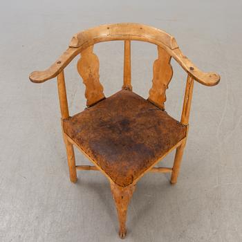 A Swedish Rococo chair mid 1700s.