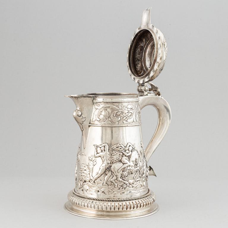 A Danish 19th century silver tankard/jug.