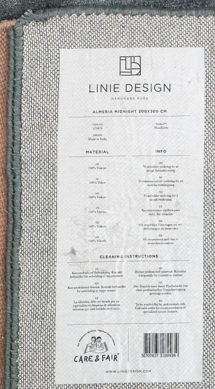 Rug, 'Almeira Midnight',  Linie Design.