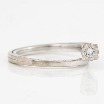 Ring, Sandström & de Wit, 18K white gold with brilliant-cut diamond 0.25 carat.