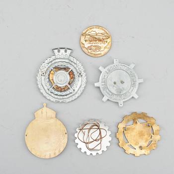 BILMÄRKEN, 6 st, Europa, 1900-tal.