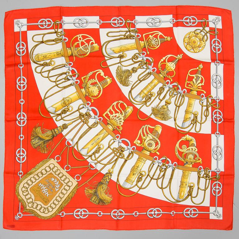 Scarf, Hermès, "Cliquetis", issued 1972.