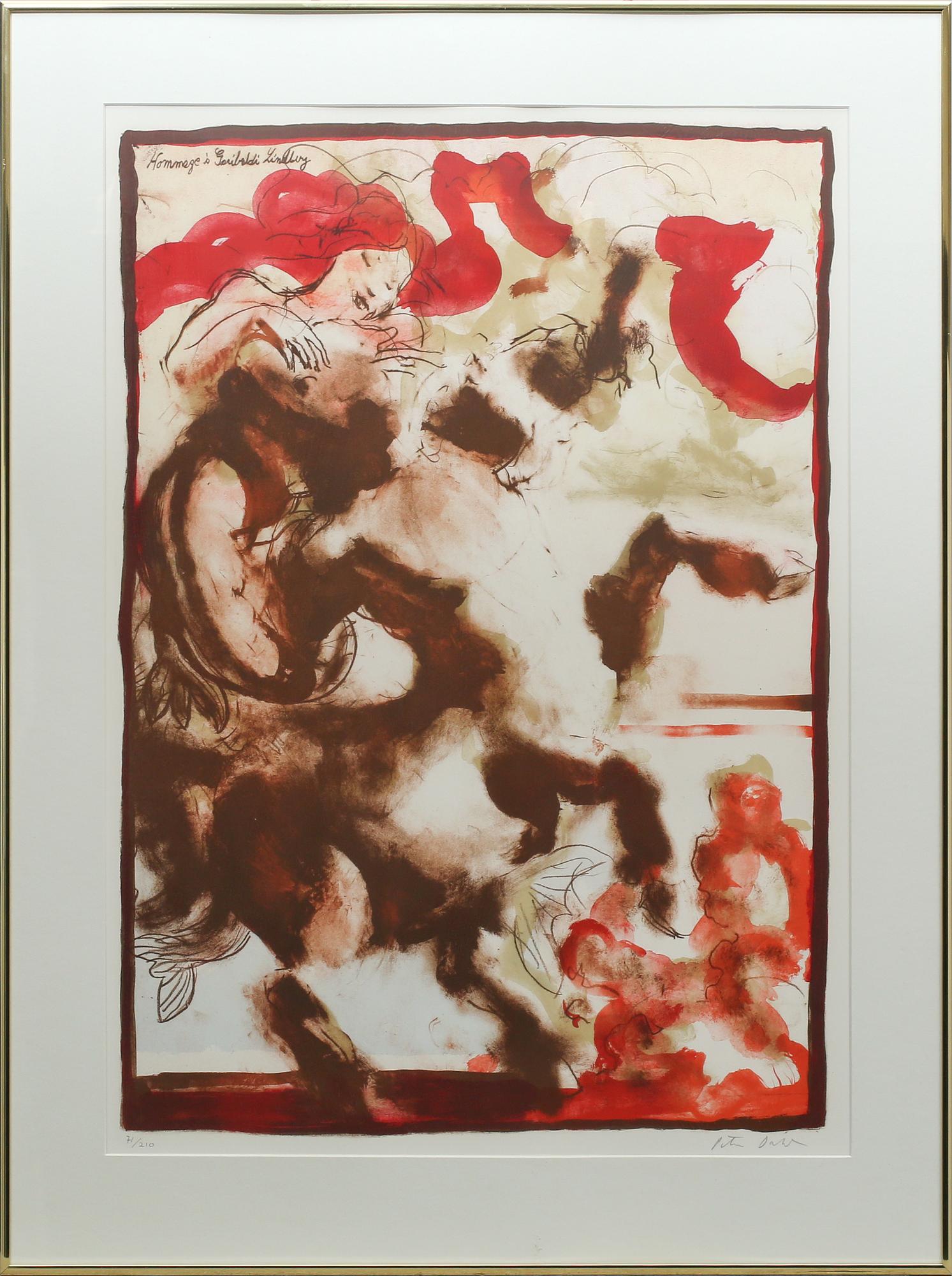 PETER DAHL, färglitografi, signerad samt numrerad 71/210.